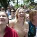 Stephanie Humeniuk, of Plymouth, center and Stephanie Satchwell, of Ann Arbor, smile as they dance to Martha Reeves and the Vandellas during the season's first Sonic Lunch concert on Thursday, June 6, 2013. Melanie Maxwell | AnnArbor.com